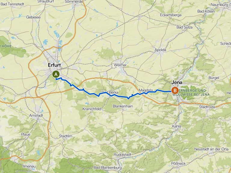 AdventureWalk Thüringen 52km | Wanderung | Komoot